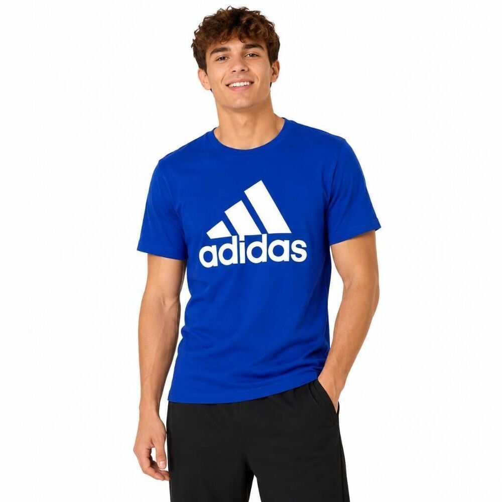 Mens Adidas Amplifier Small Blue T-shirt